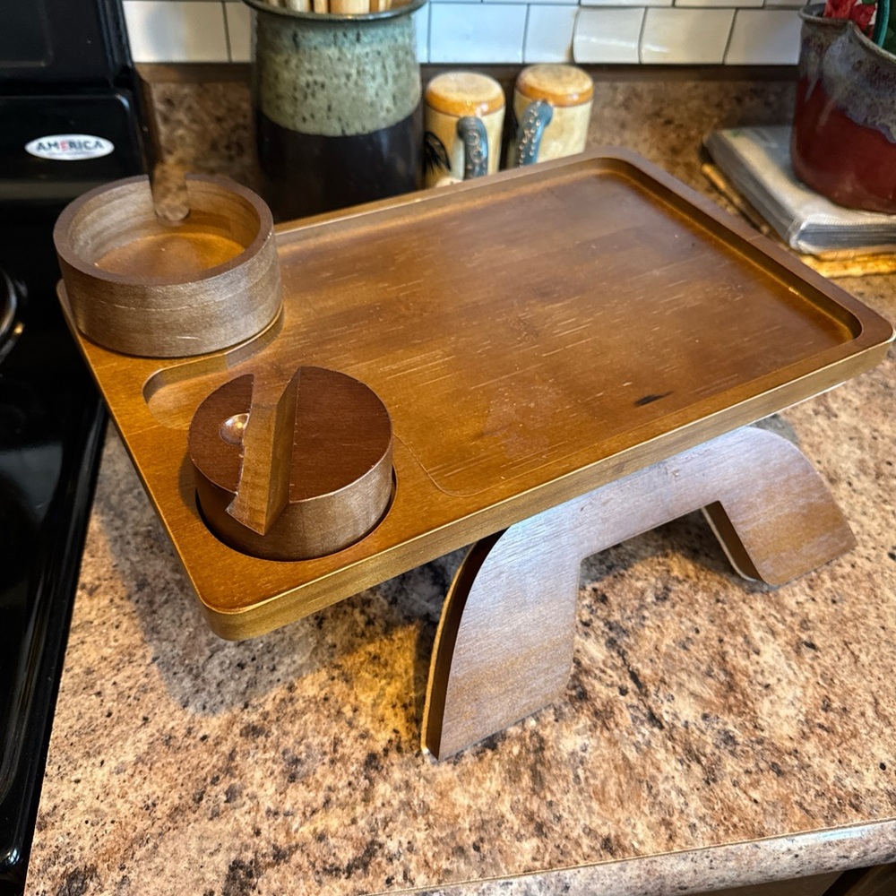 Wooden Sofa Armrest Tray